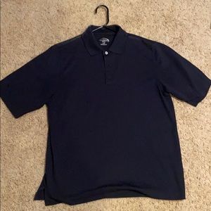Black golf shirt
